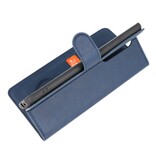Funda billetera de lujo para Samsung Galaxy S20 Ultra Navy