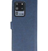 Luxe Portemonnee Hoesje voor Samsung Galaxy S20 Ultra Navy