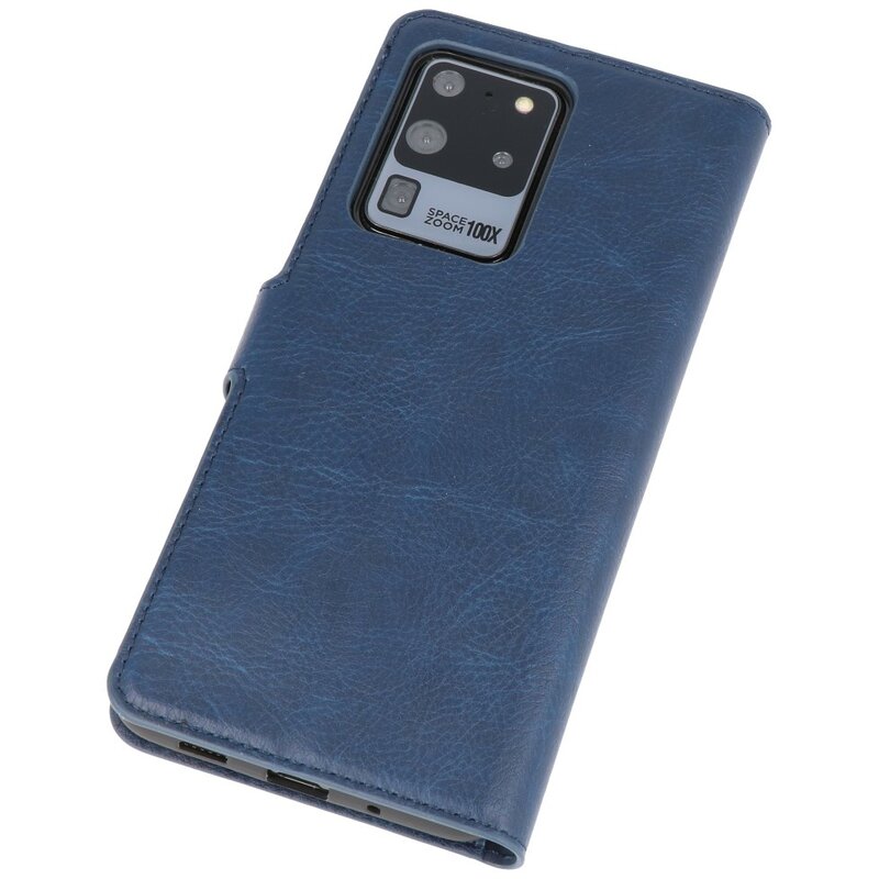 Custodia a portafoglio di lusso per Samsung Galaxy S20 Ultra Navy