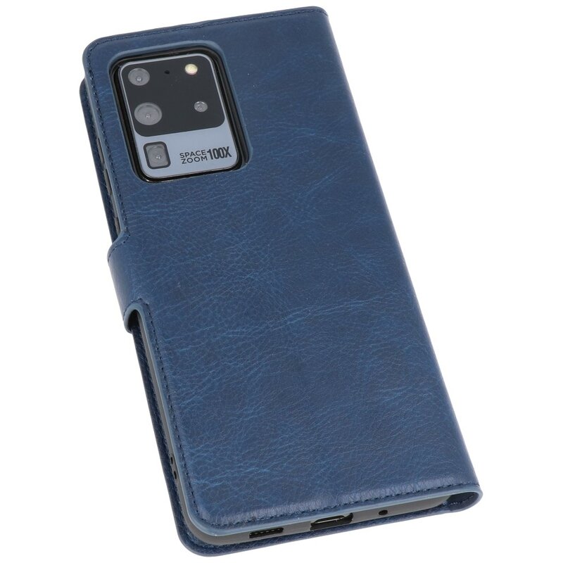 Funda billetera de lujo para Samsung Galaxy S20 Ultra Navy