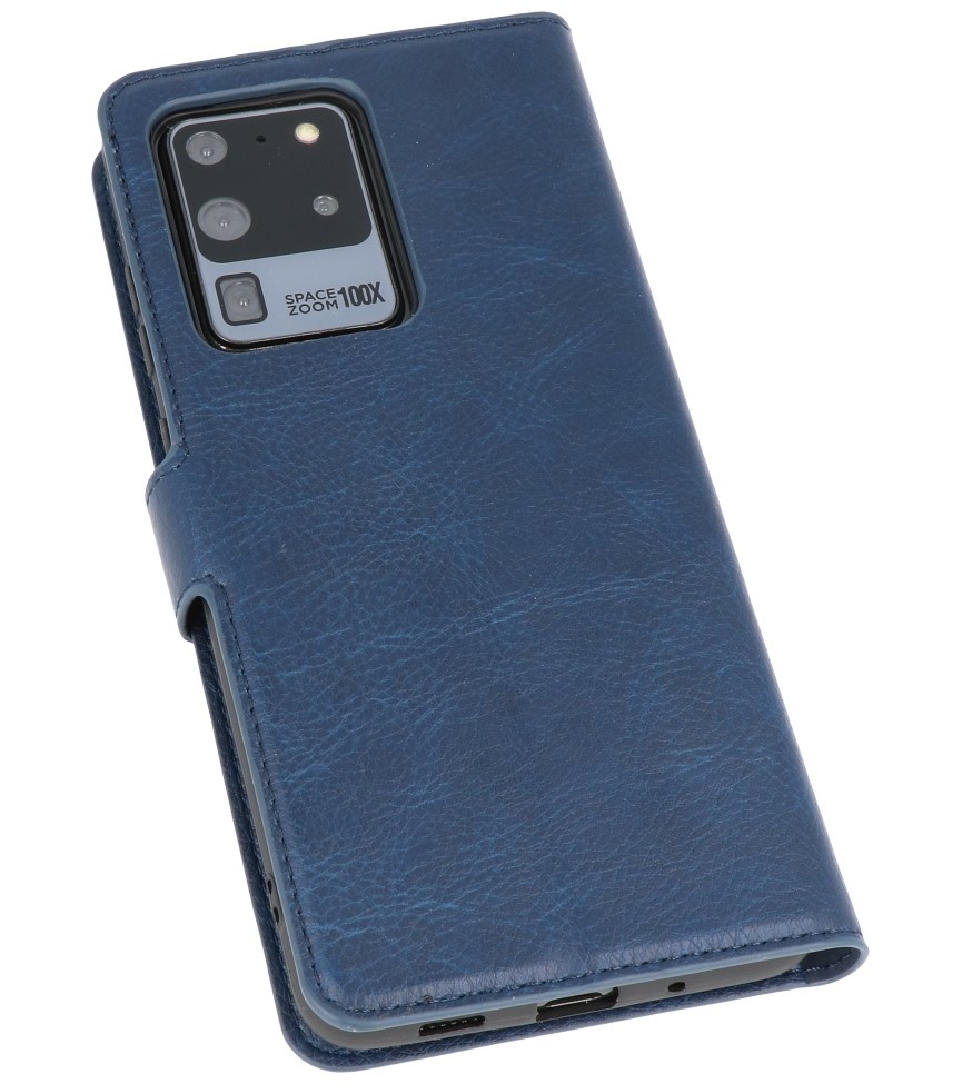 Funda billetera de lujo para Samsung Galaxy S20 Ultra Navy