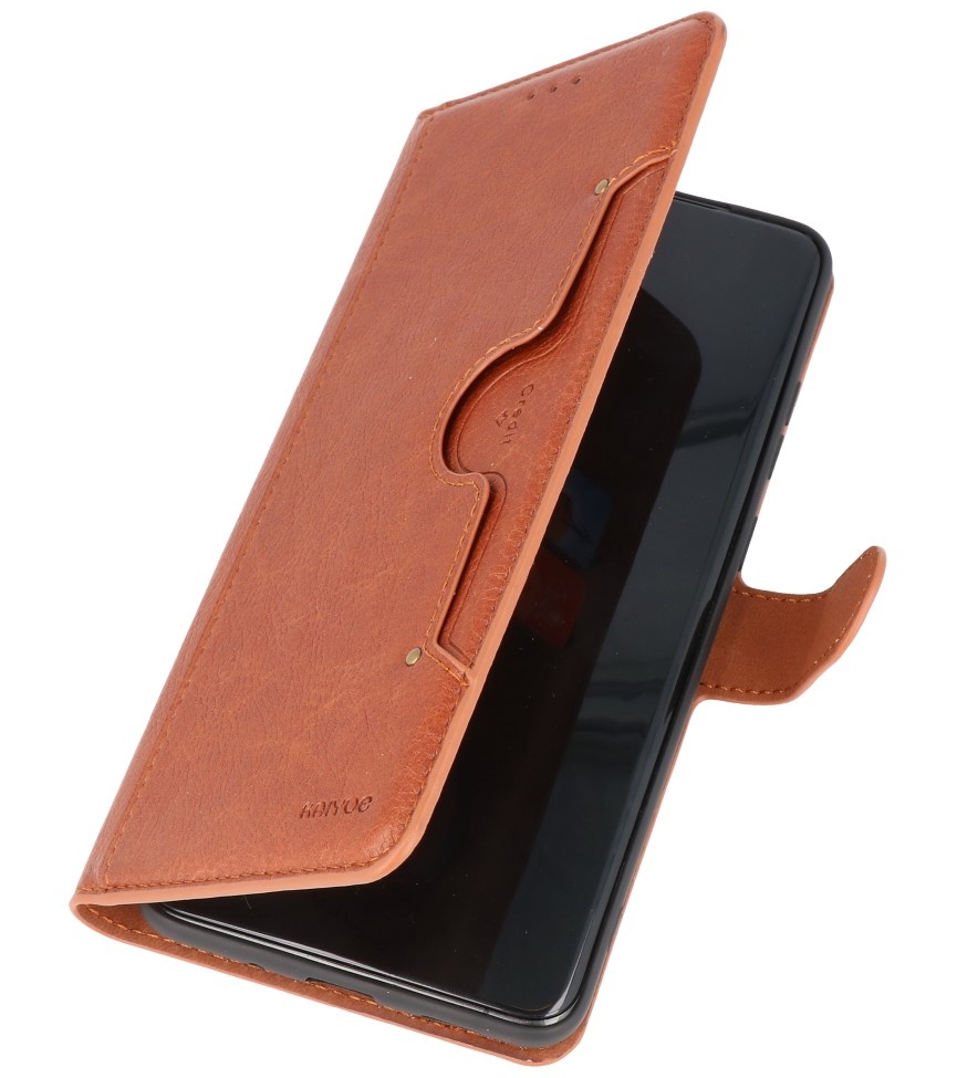 Étui portefeuille de luxe pour Samsung Galaxy S20 Ultra Brown