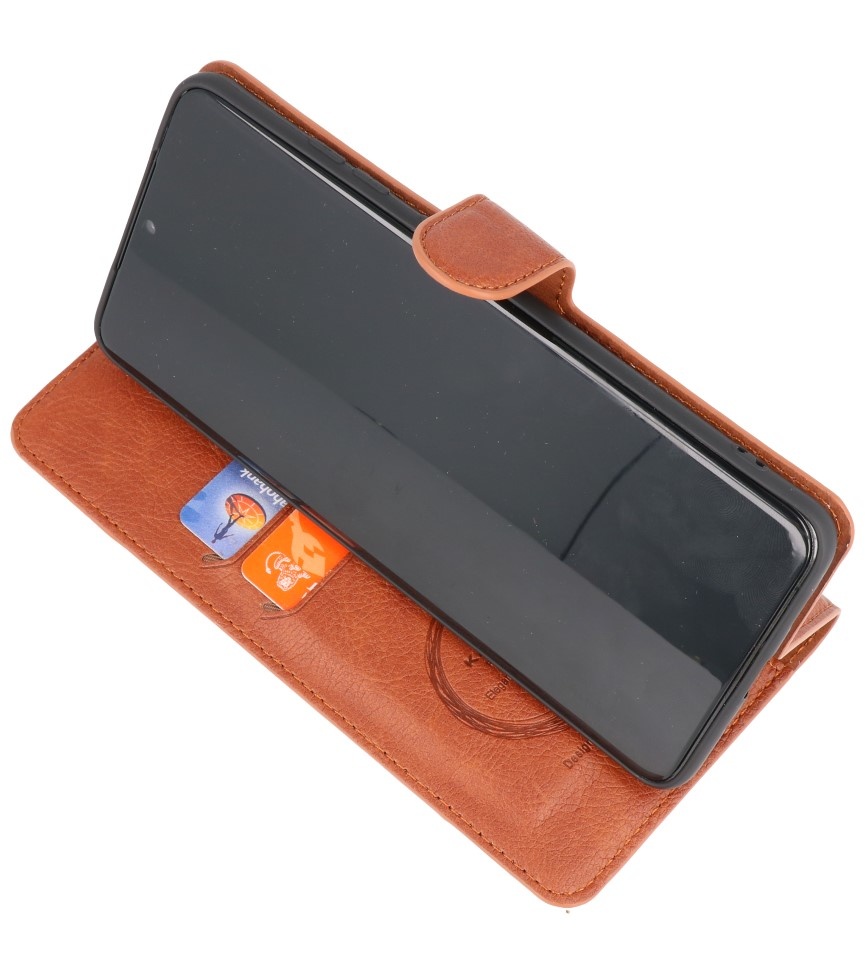 Étui portefeuille de luxe pour Samsung Galaxy S20 Ultra Brown