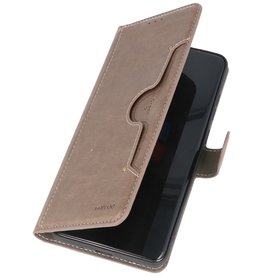 Etui Portefeuille de Luxe pour Samsung Galaxy S20 Ultra Gris