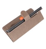 Estuche billetera de lujo para Samsung Galaxy S20 Ultra gris