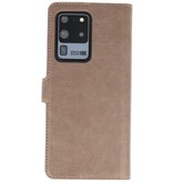 Estuche billetera de lujo para Samsung Galaxy S20 Ultra gris