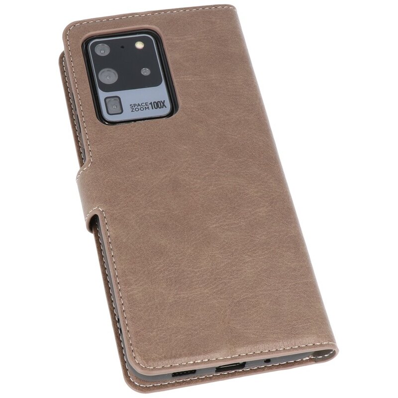 Luxury Wallet Case for Samsung Galaxy S20 Ultra Gray