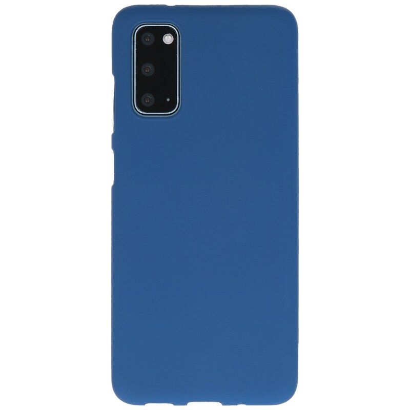 Funda de TPU en color para Samsung Galaxy S20 Azul marino