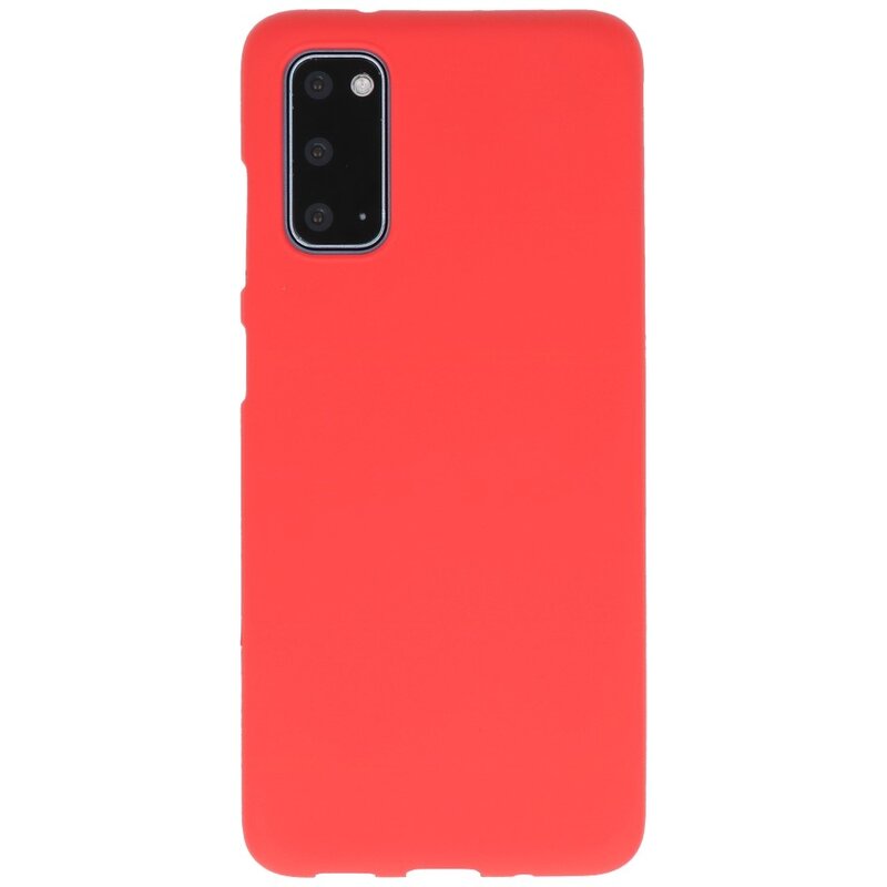 Custodia in TPU a colori per Samsung Galaxy S20 rossa