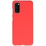 Farve TPU taske til Samsung Galaxy S20 rød