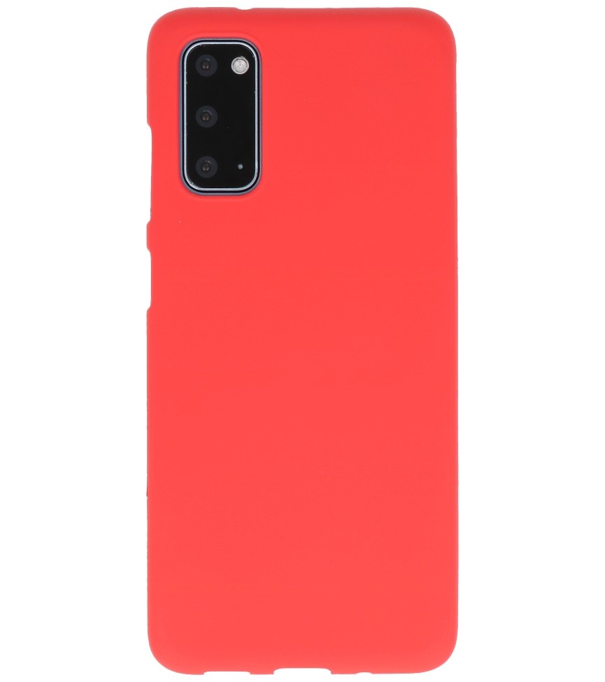 Color TPU Hoesje voor Samsung Galaxy S20 Rood