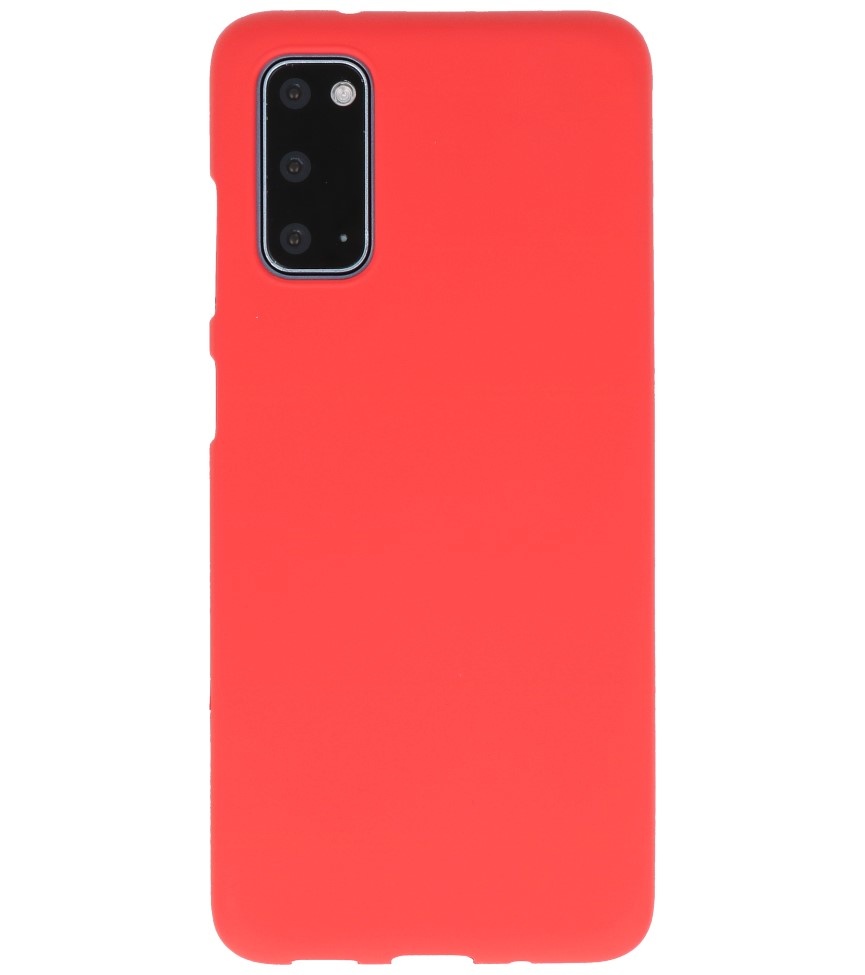 Farbige TPU-Hülle für Samsung Galaxy S20 Rot