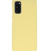 Coque TPU couleur pour Samsung Galaxy S20 Jaune