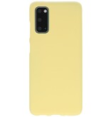Coque TPU couleur pour Samsung Galaxy S20 Jaune