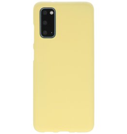 Coque TPU couleur pour Samsung Galaxy S20 Jaune