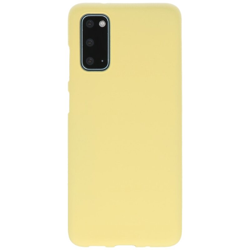 Coque TPU couleur pour Samsung Galaxy S20 Jaune