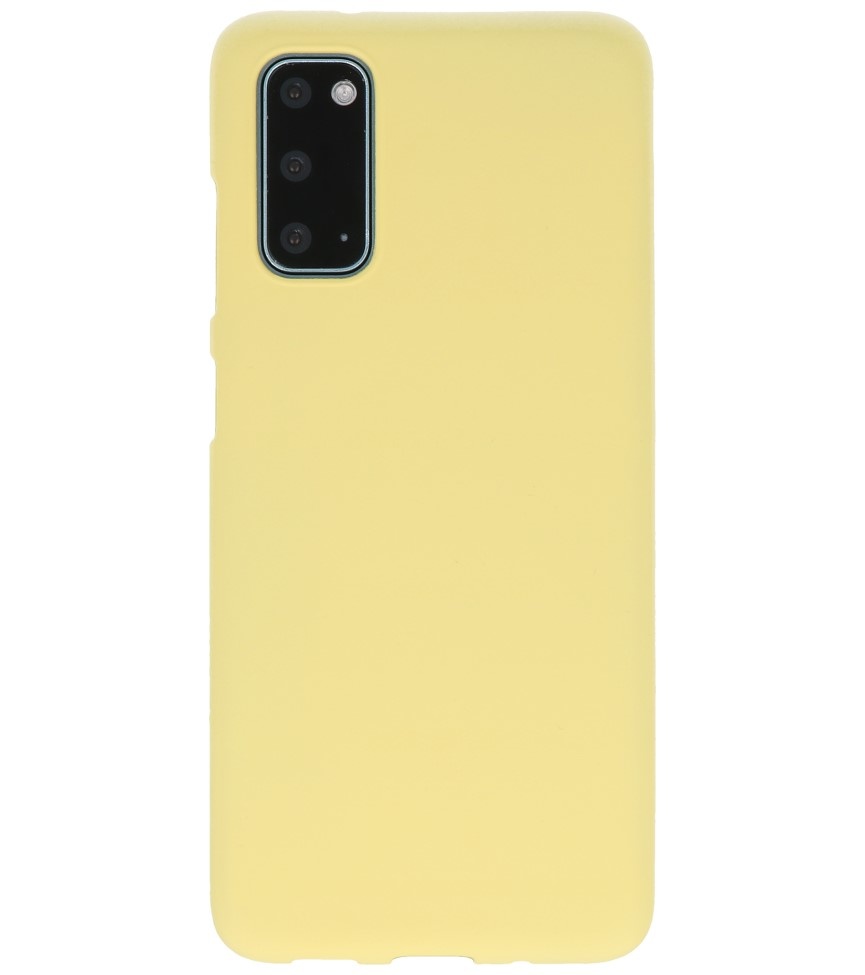 Color TPU Case for Samsung Galaxy S20 Yellow