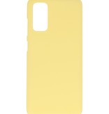 Funda de TPU en color para Samsung Galaxy S20 Amarillo