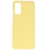 Coque TPU couleur pour Samsung Galaxy S20 Jaune