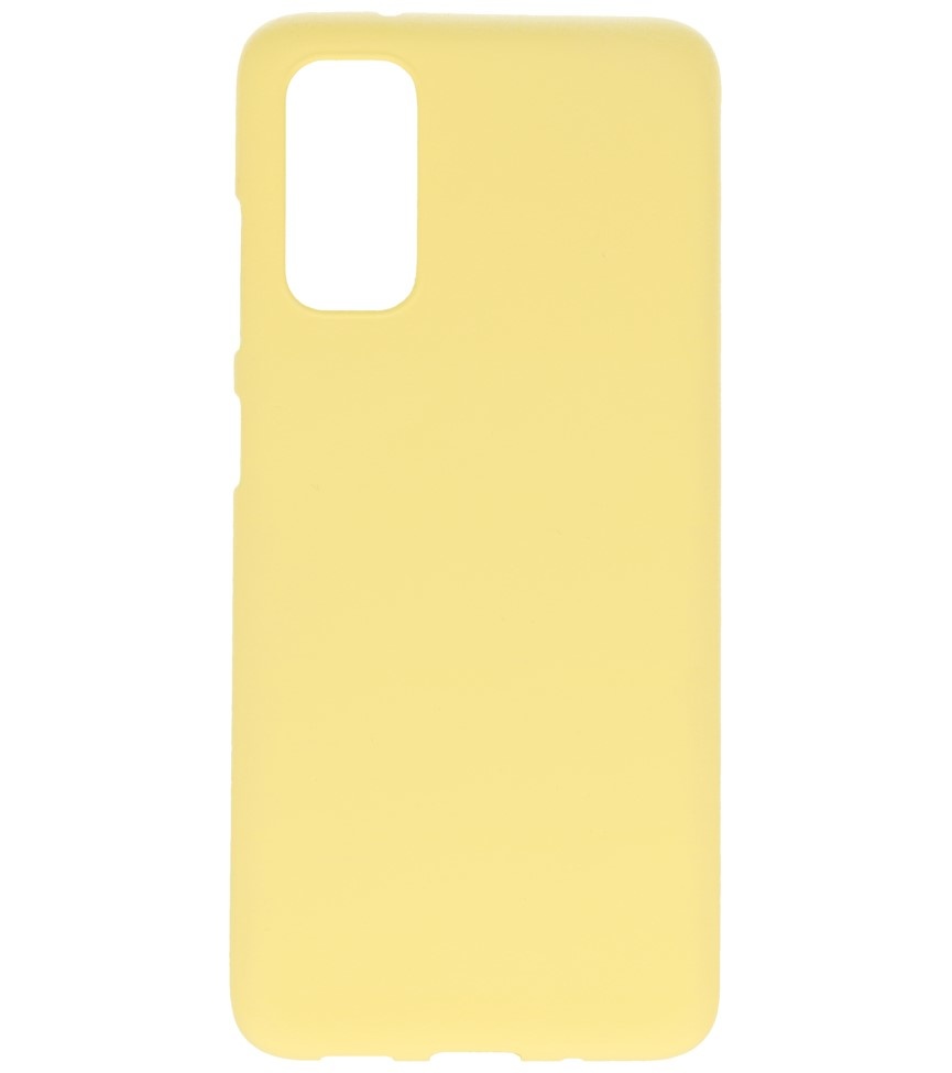 Color TPU Case for Samsung Galaxy S20 Yellow