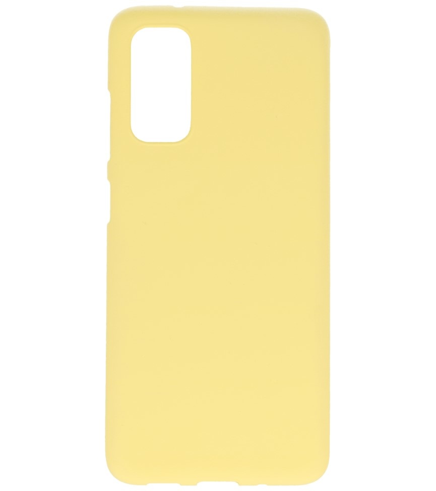Funda de TPU en color para Samsung Galaxy S20 Amarillo