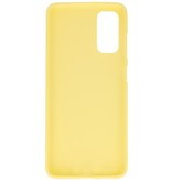 Coque TPU couleur pour Samsung Galaxy S20 Jaune