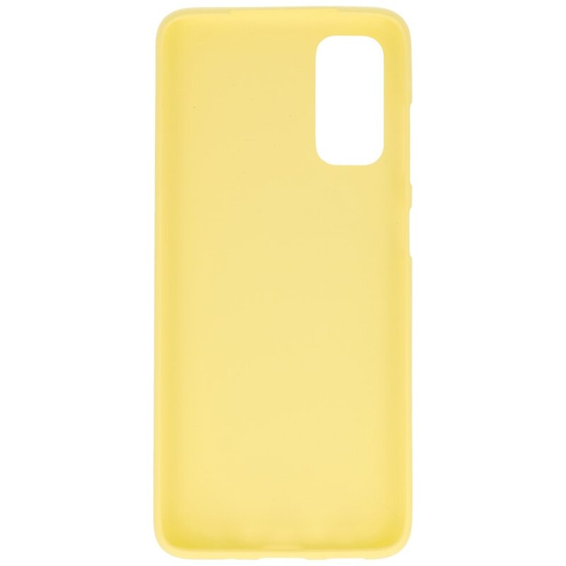 Coque TPU couleur pour Samsung Galaxy S20 Jaune