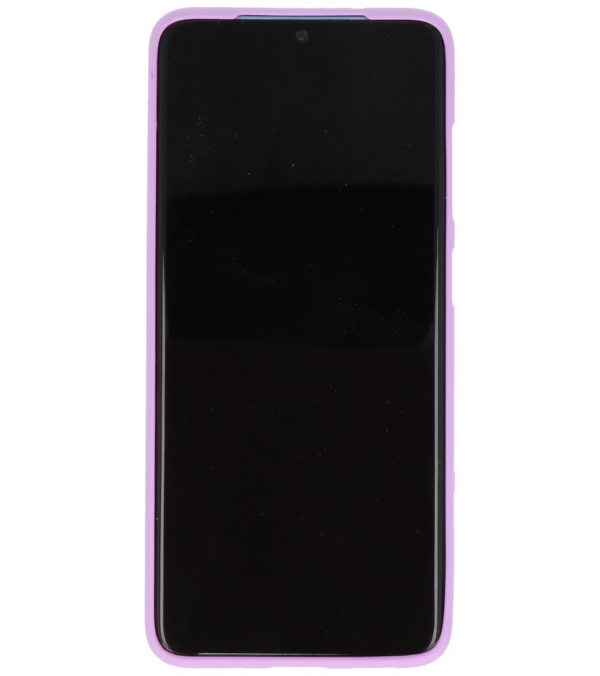 Farve TPU taske til Samsung Galaxy S20 Purple