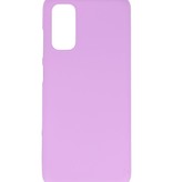 Farve TPU taske til Samsung Galaxy S20 Purple