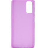 Funda de TPU en color para Samsung Galaxy S20 Púrpura