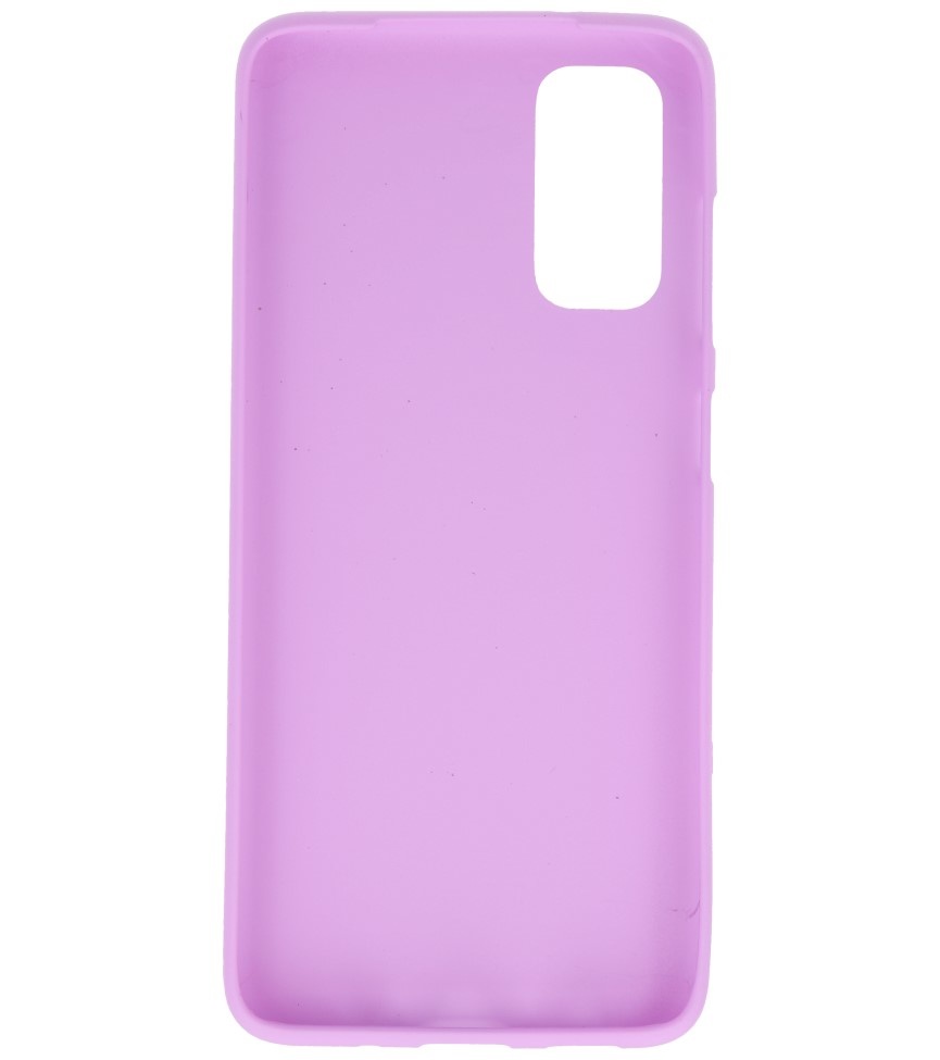 Funda de TPU en color para Samsung Galaxy S20 Púrpura