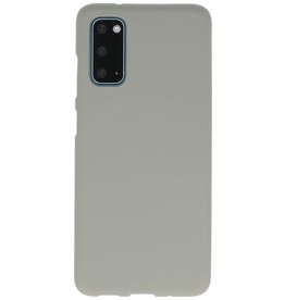 Funda de TPU en color para Samsung Galaxy S20 Gris