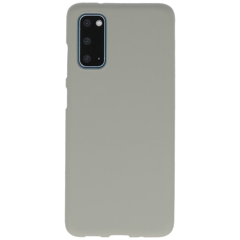 Funda de TPU en color para Samsung Galaxy S20 Gris