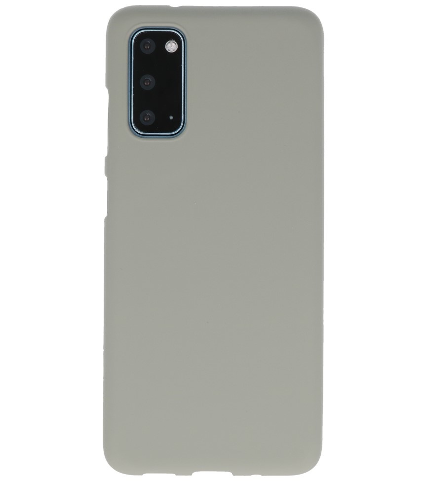 Coque TPU couleur pour Samsung Galaxy S20 Gris