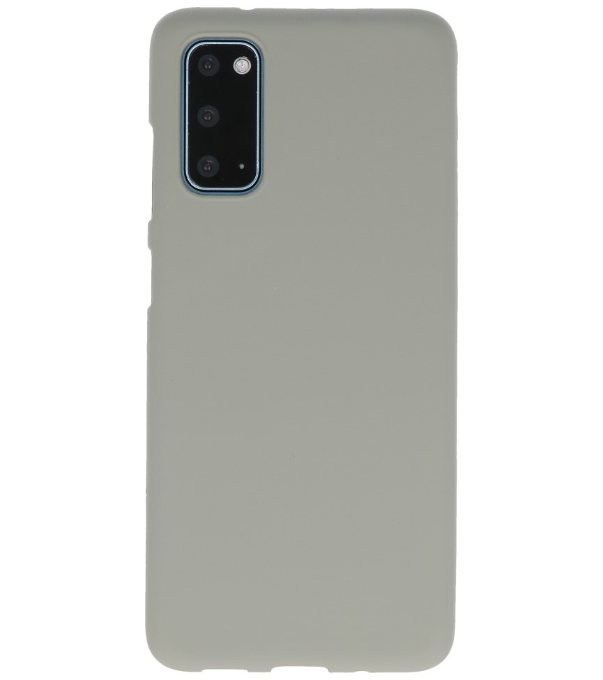 Funda de TPU en color para Samsung Galaxy S20 Gris