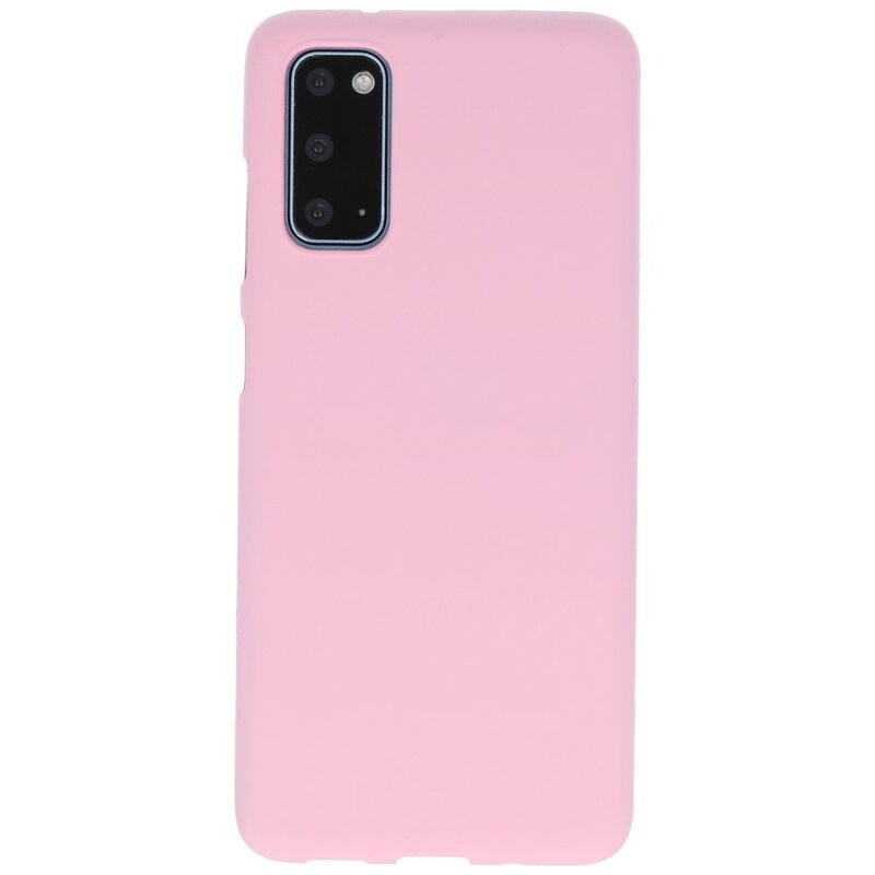 Farbige TPU-Hülle für Samsung Galaxy S20 Pink