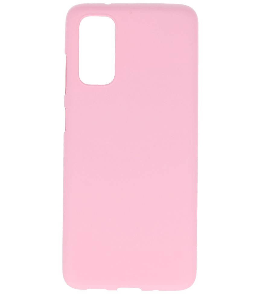 Farve TPU taske til Samsung Galaxy S20 Pink