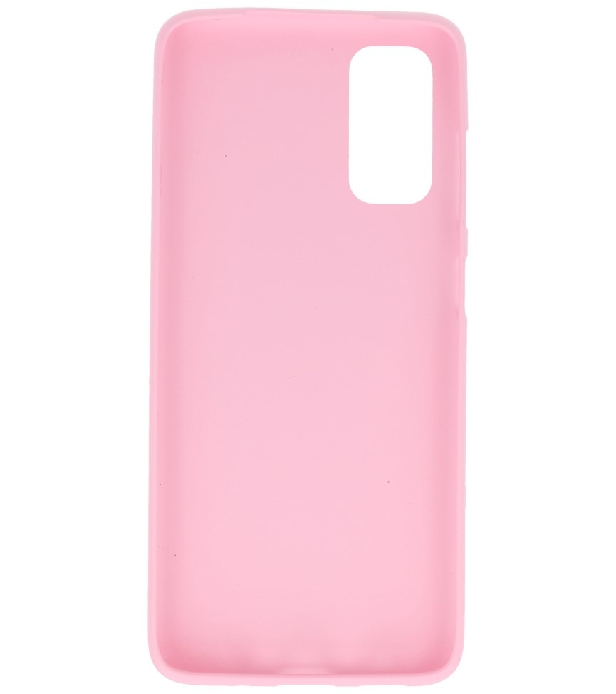 Coque en TPU couleur pour Samsung Galaxy S20 Rose