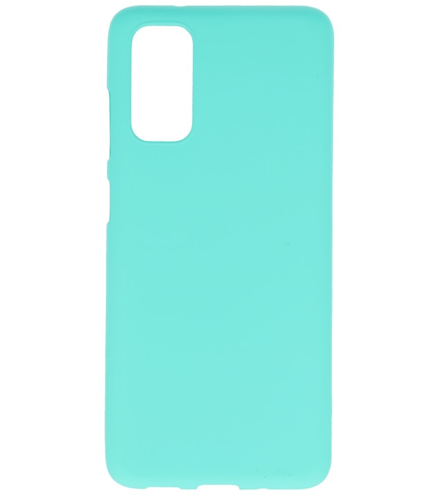 Farve TPU taske til Samsung Galaxy S20 turkis