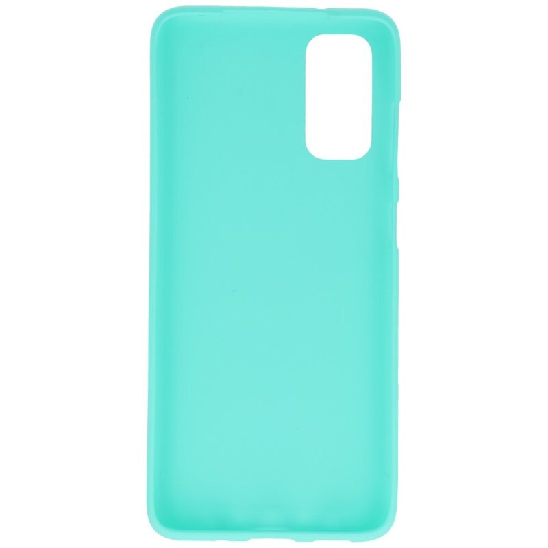 Farve TPU taske til Samsung Galaxy S20 turkis