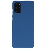 Farve TPU taske til Samsung Galaxy S20 Plus Navy