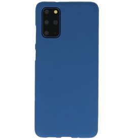 Farve TPU taske til Samsung Galaxy S20 Plus Navy