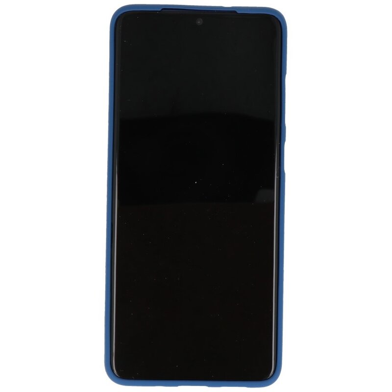 Farve TPU taske til Samsung Galaxy S20 Plus Navy