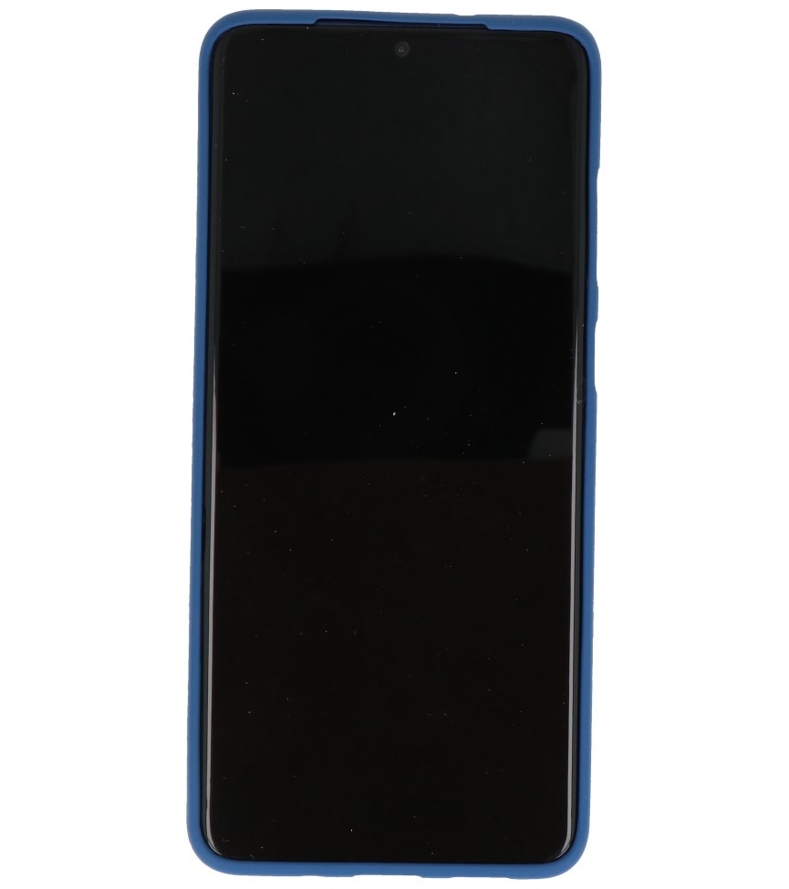 Farve TPU taske til Samsung Galaxy S20 Plus Navy