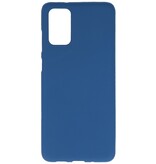 Farve TPU taske til Samsung Galaxy S20 Plus Navy