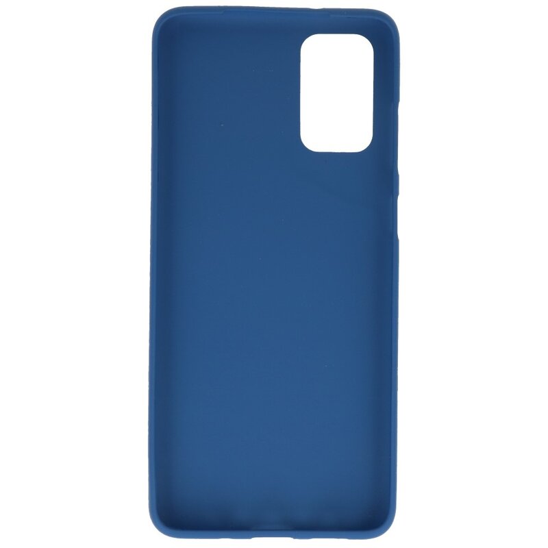 Farve TPU taske til Samsung Galaxy S20 Plus Navy