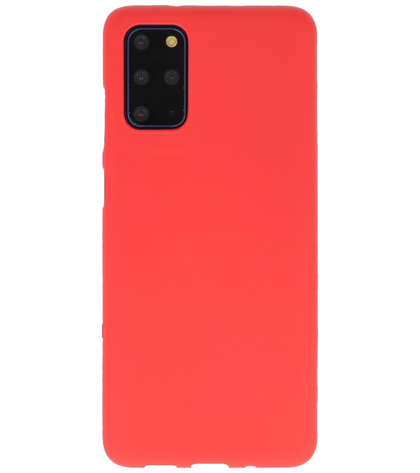 Carcasa de TPU en color para Samsung Galaxy S20 Plus Rojo