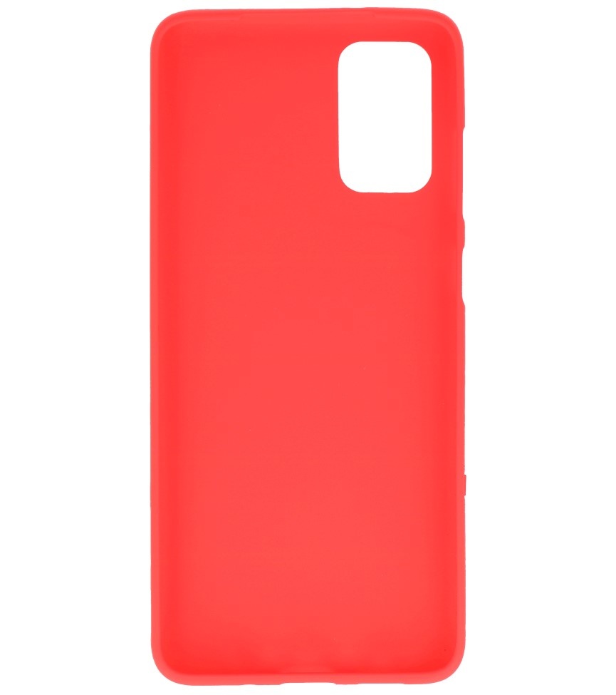 Farve TPU taske til Samsung Galaxy S20 Plus rød
