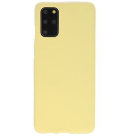 Coque en TPU couleur pour Samsung Galaxy S20 Plus Jaune