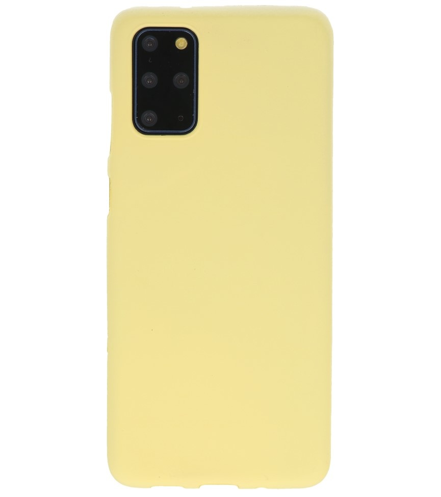 Farve TPU taske til Samsung Galaxy S20 Plus gul